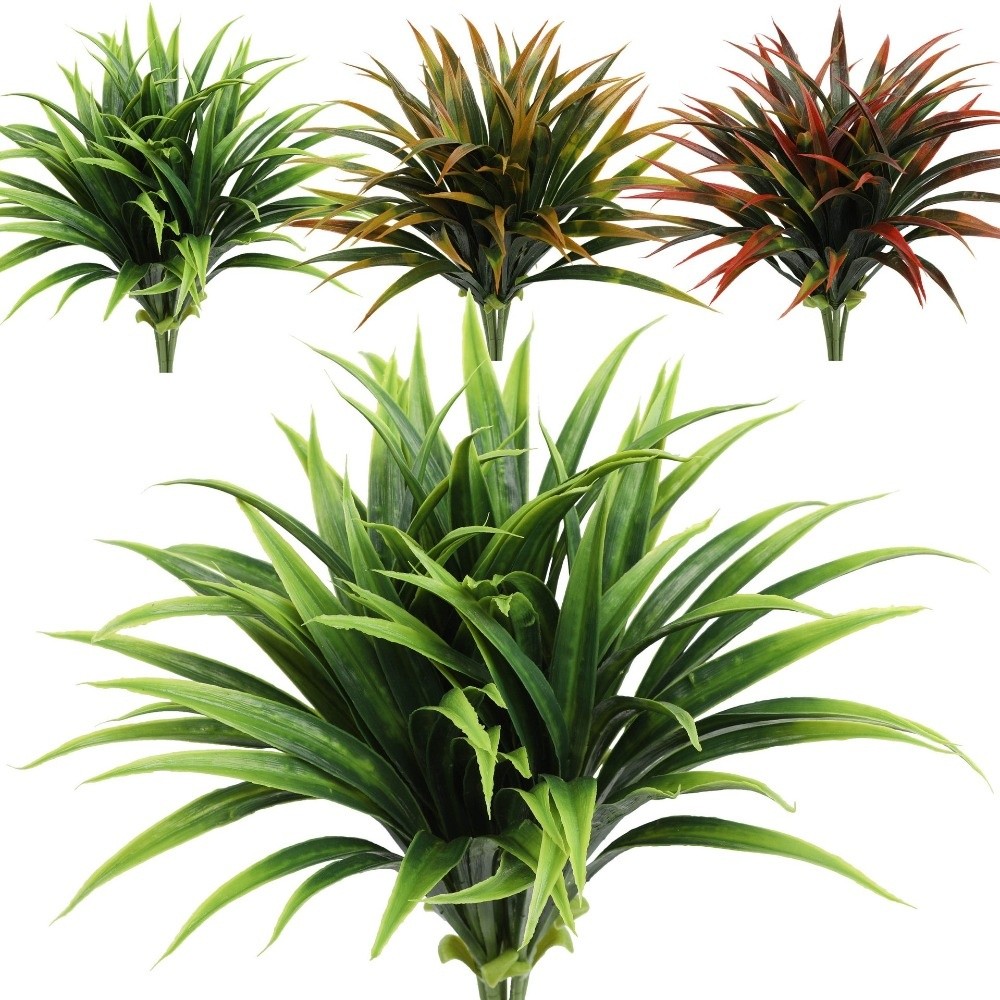 Spider Plant Hanging - Hojas de orquídea artificiales de 42