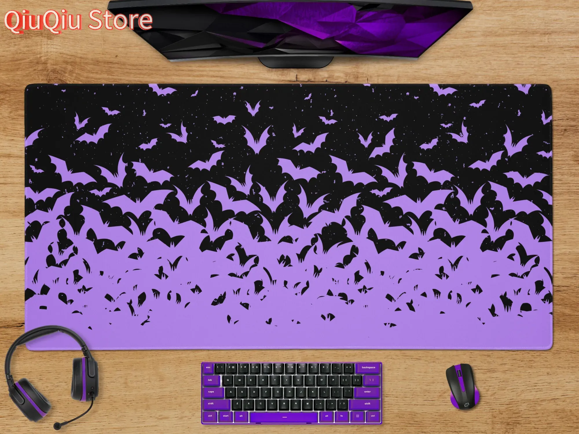 Tradescantia Purple - Alfombrilla de escritorio de Halloween de