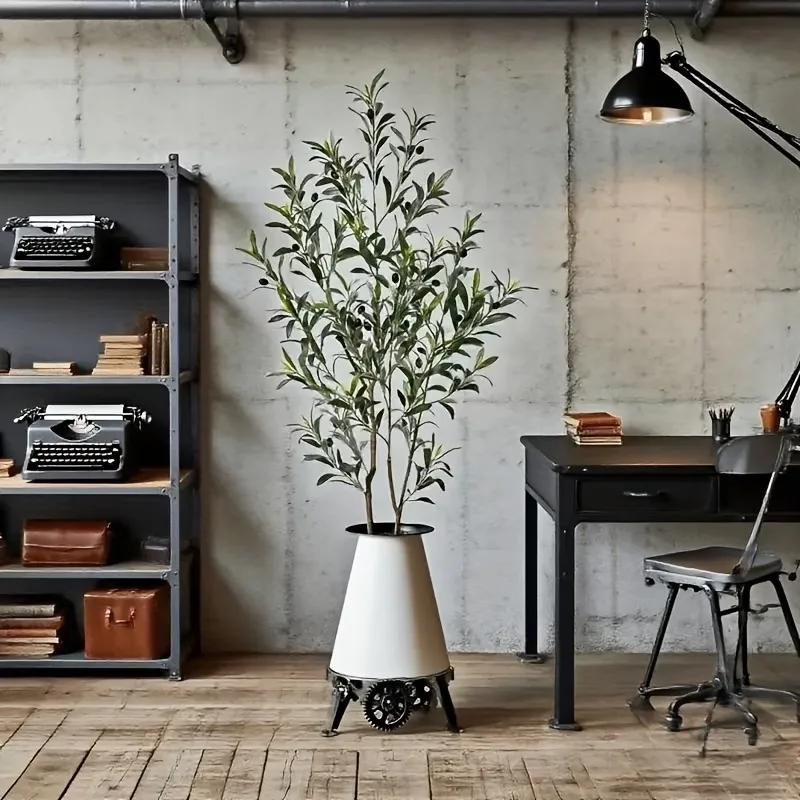 Ficus Lyrata Tree - Olivo Artificial de 28cm-120cm, Planta Verde
